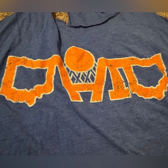 Blue & Orange Cleveland Cavalier inspired Ohio Tank Top - Picture 2 of 3